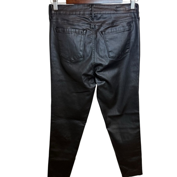 Social Standard by Sanctuary | Black Faux Leather Ankle Skinny Pants | Sz 8 - Picture 4 of 11